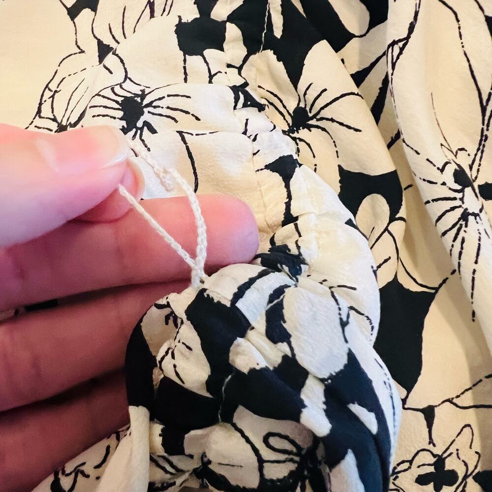 Anthropologie Elevenses Lilium Jumpsuit Medium 100% Silk Floral Wide Leg Floral - Picture 14 of 14